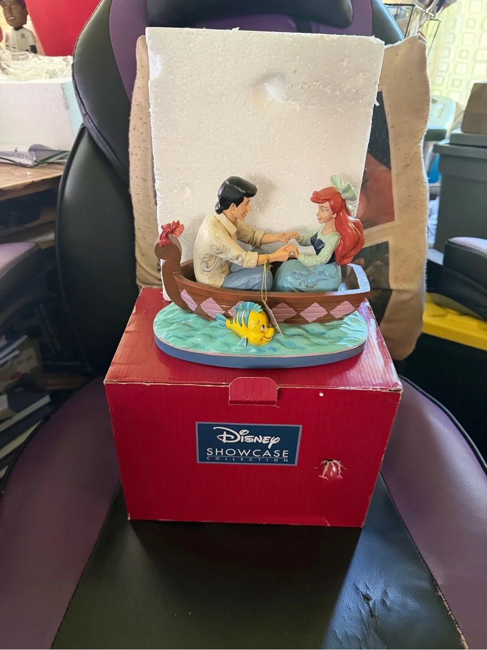 Disney Traditions Jim Shore Little Mermaid waiting for a kiss figurine
